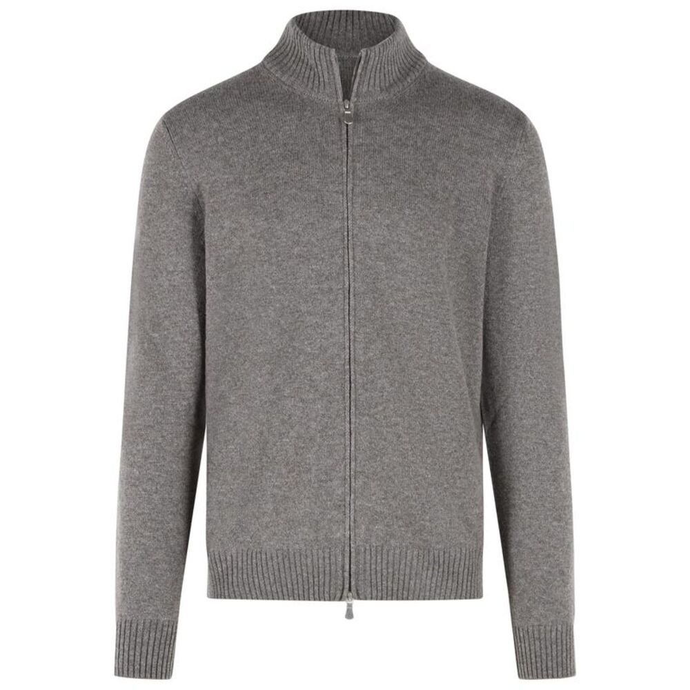 Gran Sasso Brown Cashmere Cardigan Men